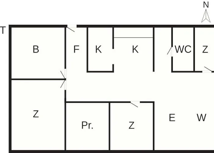 7 Person In Harboore-by Traum Дом отдыха *